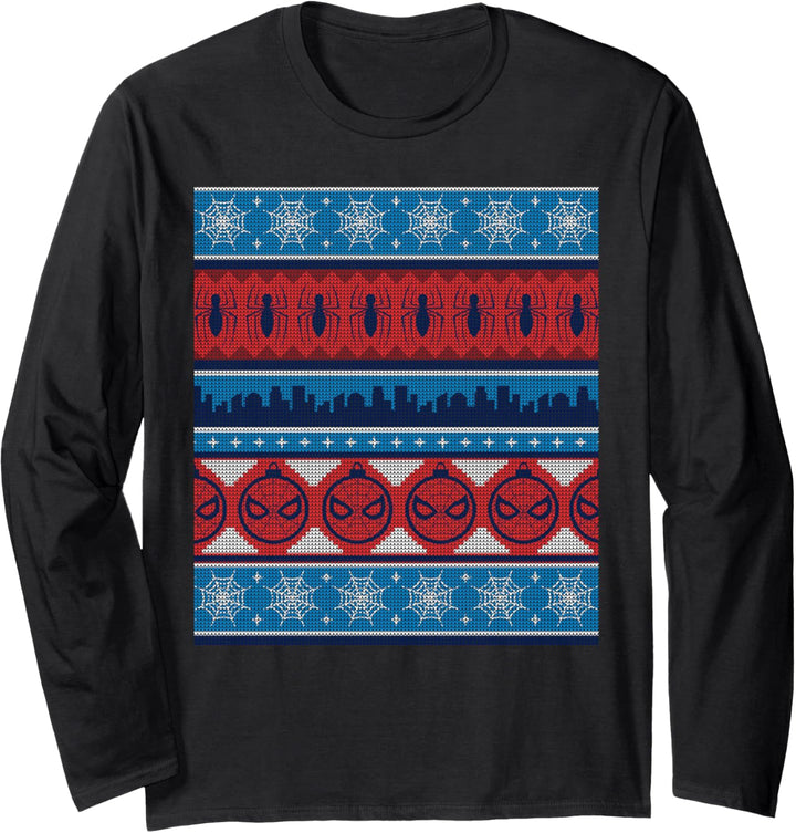 Marvel Spider-Man Ugly Sweater Holiday Langarmshirt