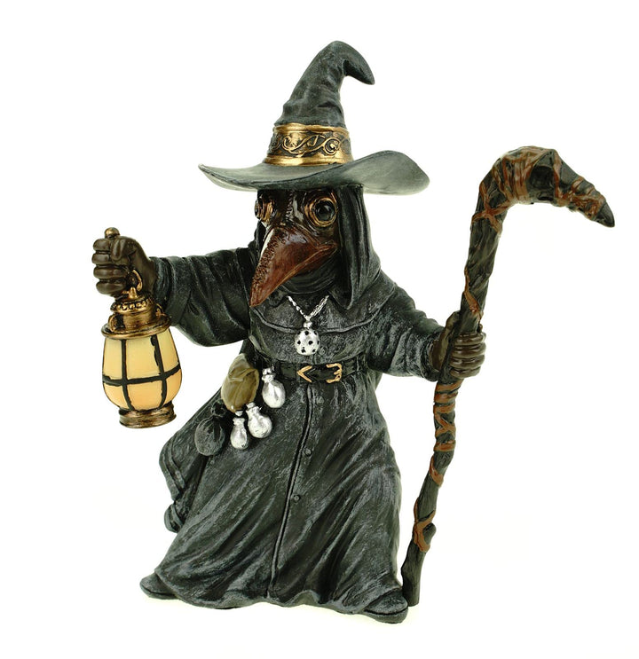 Veronese by Joh. Vogler GmbH Dekofigur Miasma Pestdoktor mit Stab und Laterne 14 cm Pest Arzt Figur