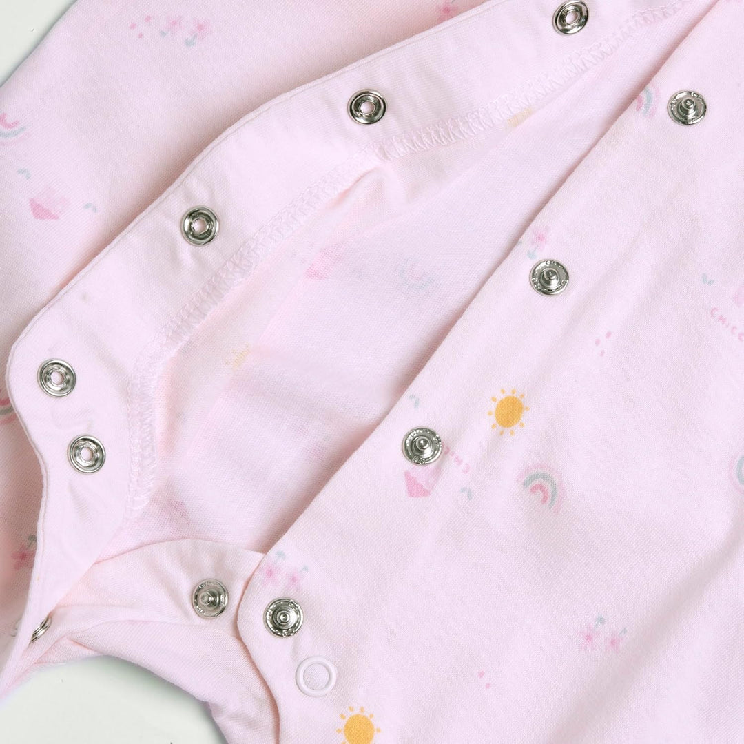 Chicco, Strampler für Neugeborene, aus Leichtem Stoff, mit Praktischer Rückenöffnung, Ideal für Früh