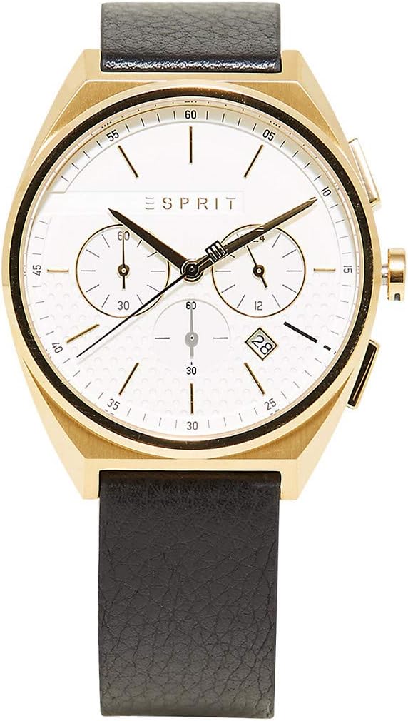 Esprit Herren-Chrono mit perforiertem Ziffernblatt