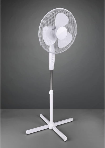 Reality Leuchten R024-01 Ventilator Standventilator, 3-Geschwindigkeiten, Schwenkautomatik, Höhe: 11