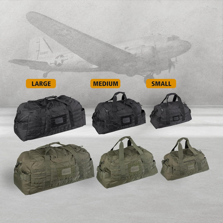 Mil-Tec Combat Fliegertasche Einheitsgrösse Schwarz, Einheitsgrösse Schwarz