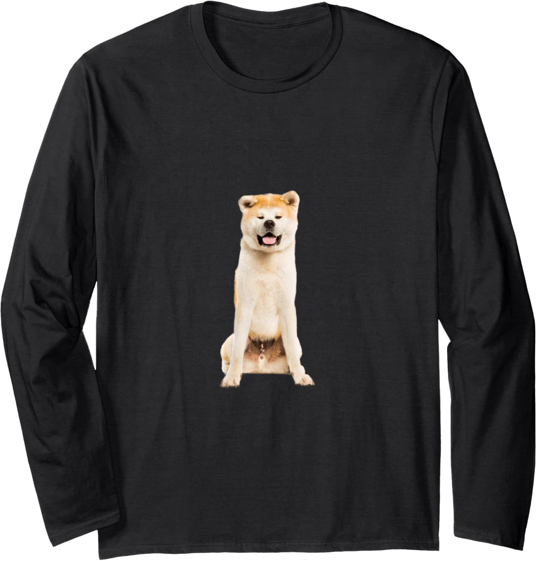 Niedlicher Akita Inu Langarmshirt
