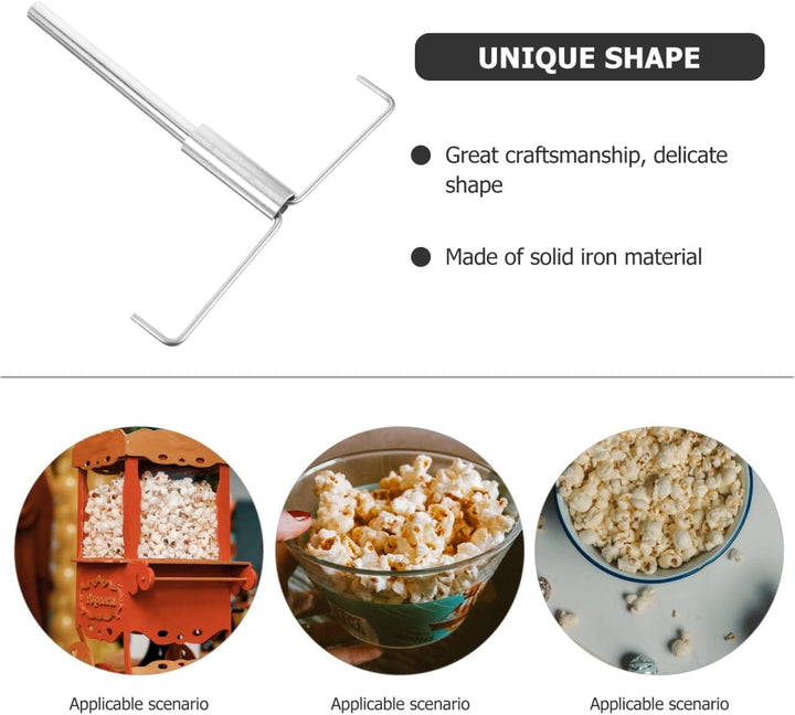 BESTonZON Popcorn Maschine Ersatz Rührstab Mixer Zubehör Aus Eisen Langlebiger Popcorn Rührdraht Für