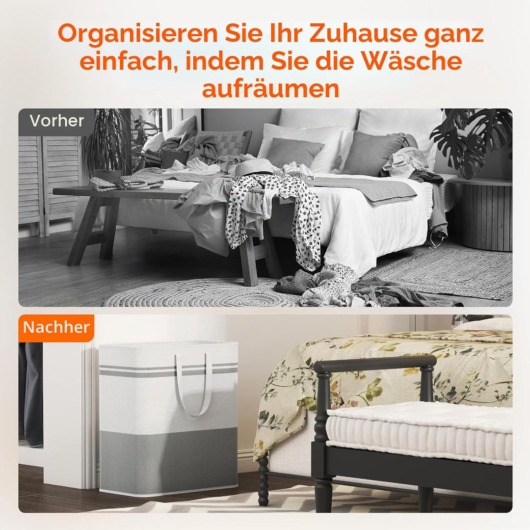 Lifewit 2 Stück Pfandflaschen Sammelbehälter mit Deckel 100L, Gross Pfandflaschen Aufbewahrung, Behä