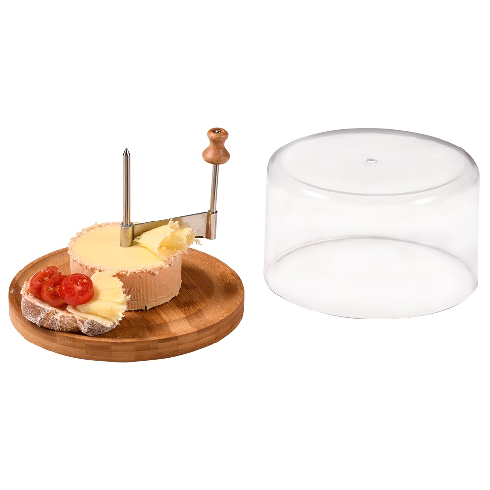 Kesper | Käsehobel mit Haube | Bambus | ø 21 cm | für "Tete de moine" Käse
