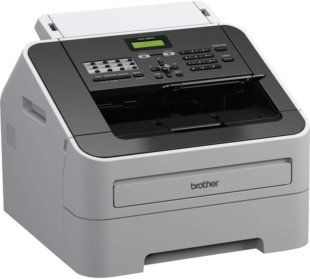 Brother FAX-2940 Laser-Faxgerät, grau/schwarz Laserfax+Druck-/Scanfunktion, Laserfax+Druck-/Scanfunk