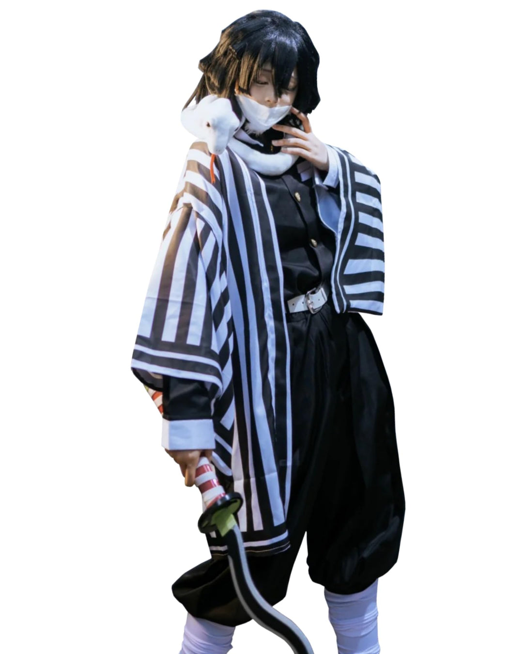 FCCAM Agatsuma Zenitsu Cosplay Kimono Vollständiger Satz Anime Zenitsu Cosplay Kostüm Erwachsene Sch
