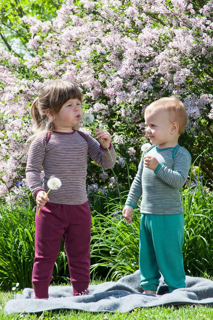 Engel Natur, Baby Bekleidung, Hose breiter Bund, 1 Stück, 70% Wolle, 30% Seide Eisvogel 74-80, Eisvo