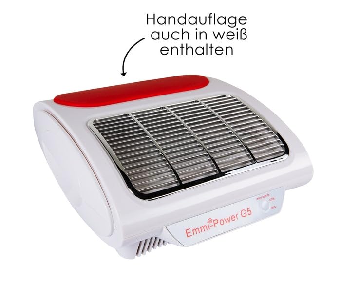 Emmi Nail Power G5 Staubabsaugung Nagelstudio elektrisch – leiser Staubabsauger mit Feinstaubfilter