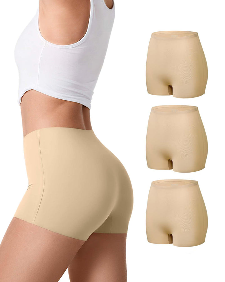 SHARICCA Boxershorts Damen Nahtlos Shorts Radlerhose Unterhose Hotpants Kurze Hose Hohe Taille Boxer