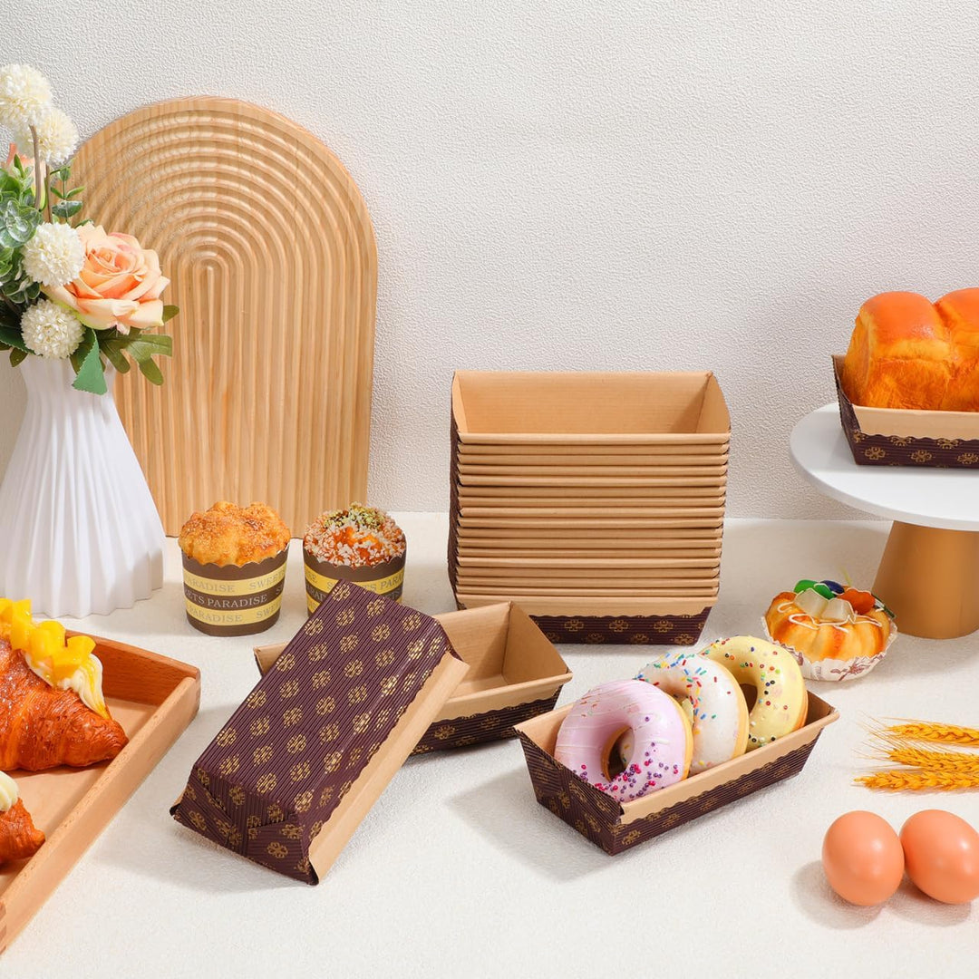 Gatuida Kastenform Kuchen Papier: 25 Stück Backform Kastenform 15 cm Toastbrot Brotbackform für Kuch