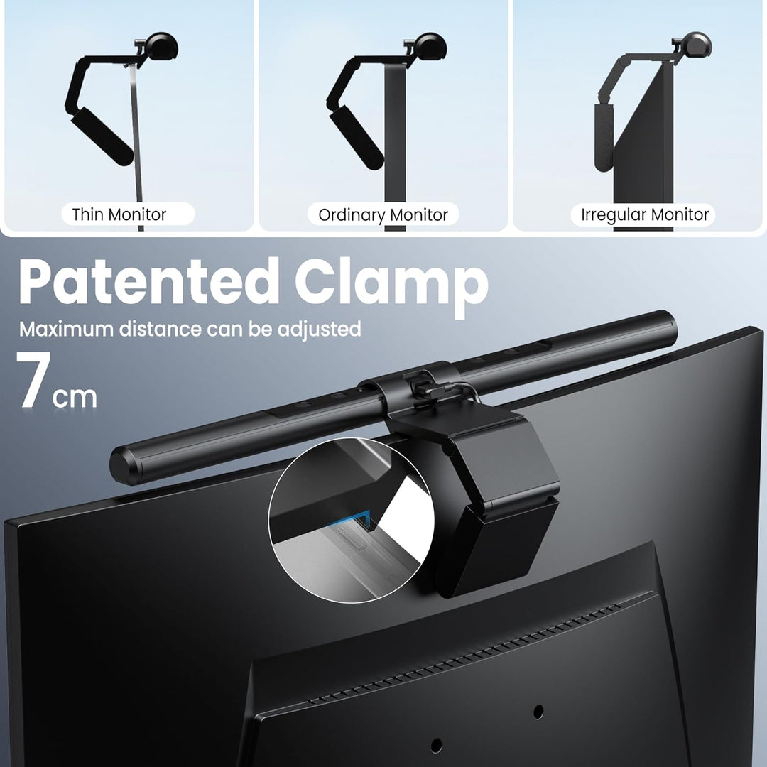 Quntis Computer Monitor Lampe LED USB mit Touch Control, Monitor Light Bar mit Anti-blauem Licht, Bi