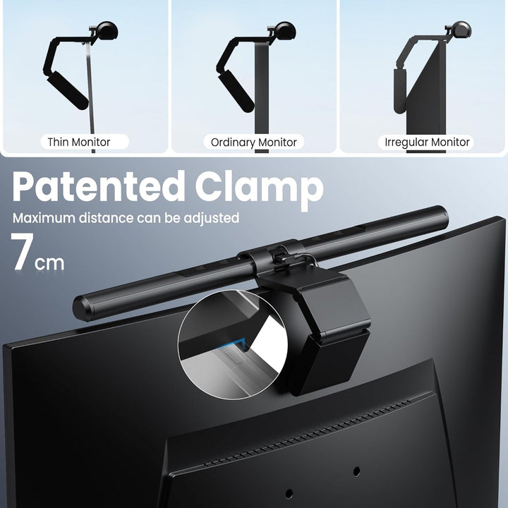 Quntis Computer Monitor Lampe LED USB mit Touch Control, Monitor Light Bar mit Anti-blauem Licht, Bi