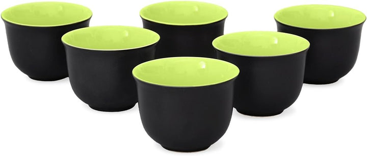 Aricola Teeservice „Nelly“. Moderne Teekanne 1,5 Liter in grün/schwarz aus hitzebeständiger Keramik