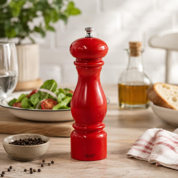 Bisetti 6250LRL Pfeffermühle, Buche, 22 cm, Rot