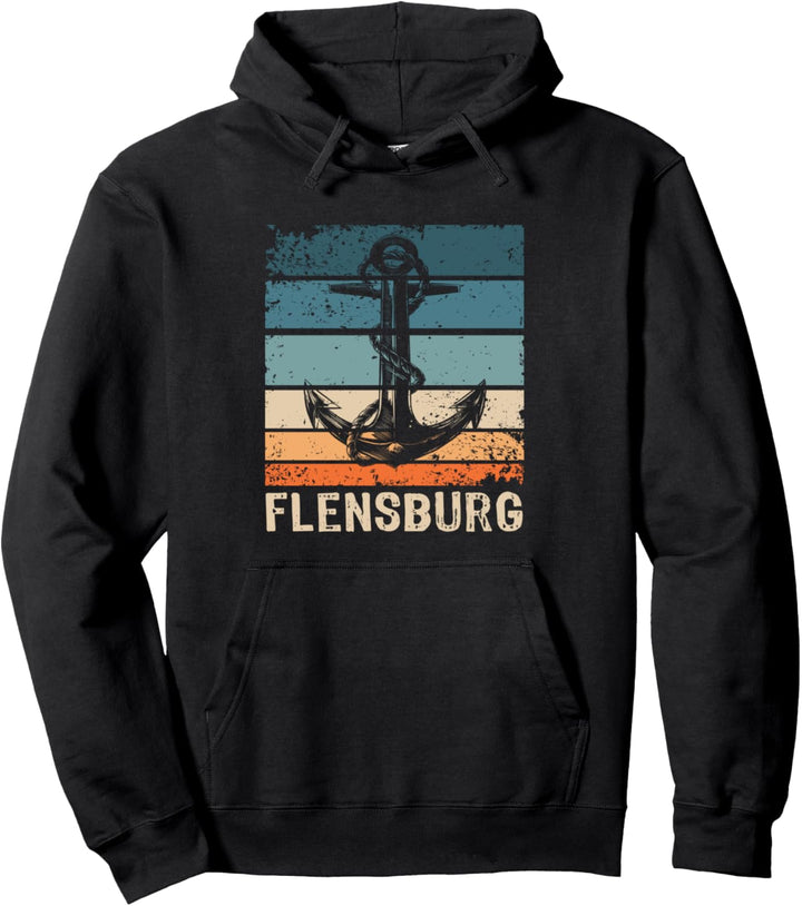 Flensburg Sprüche Anker Ostsee Stadt Flensburger Pullover Hoodie