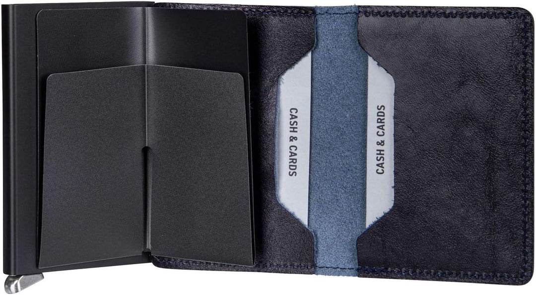 Secrid Premium Kollektion Slimwallet Basco 10 cm - Navy Navy 10, Navy 10