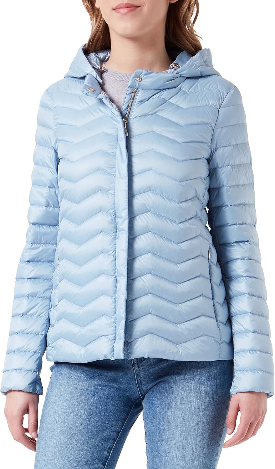 Geox Damen D Jaysen Jacket 40 Dusty Blue, 40 Dusty Blue