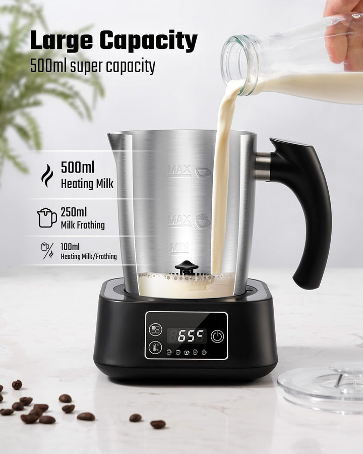 SHARDOR 5-In-1 MilchaufschäUmer, 500 Ml MilchaufschäUmer Elektrisch Mit Einstellbarer Temperatur Und