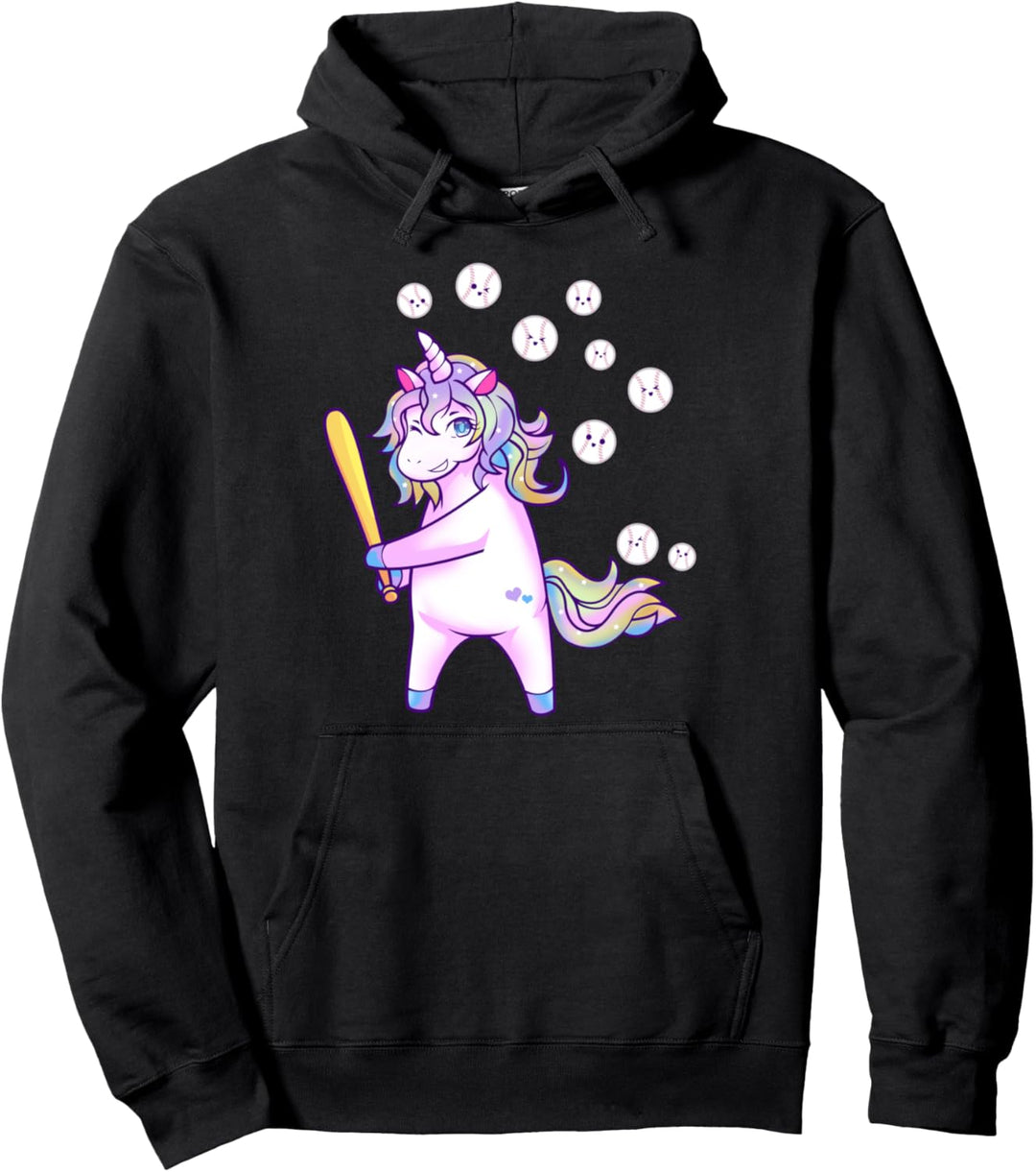 Einhorn spielt Baseball Pullover Hoodie