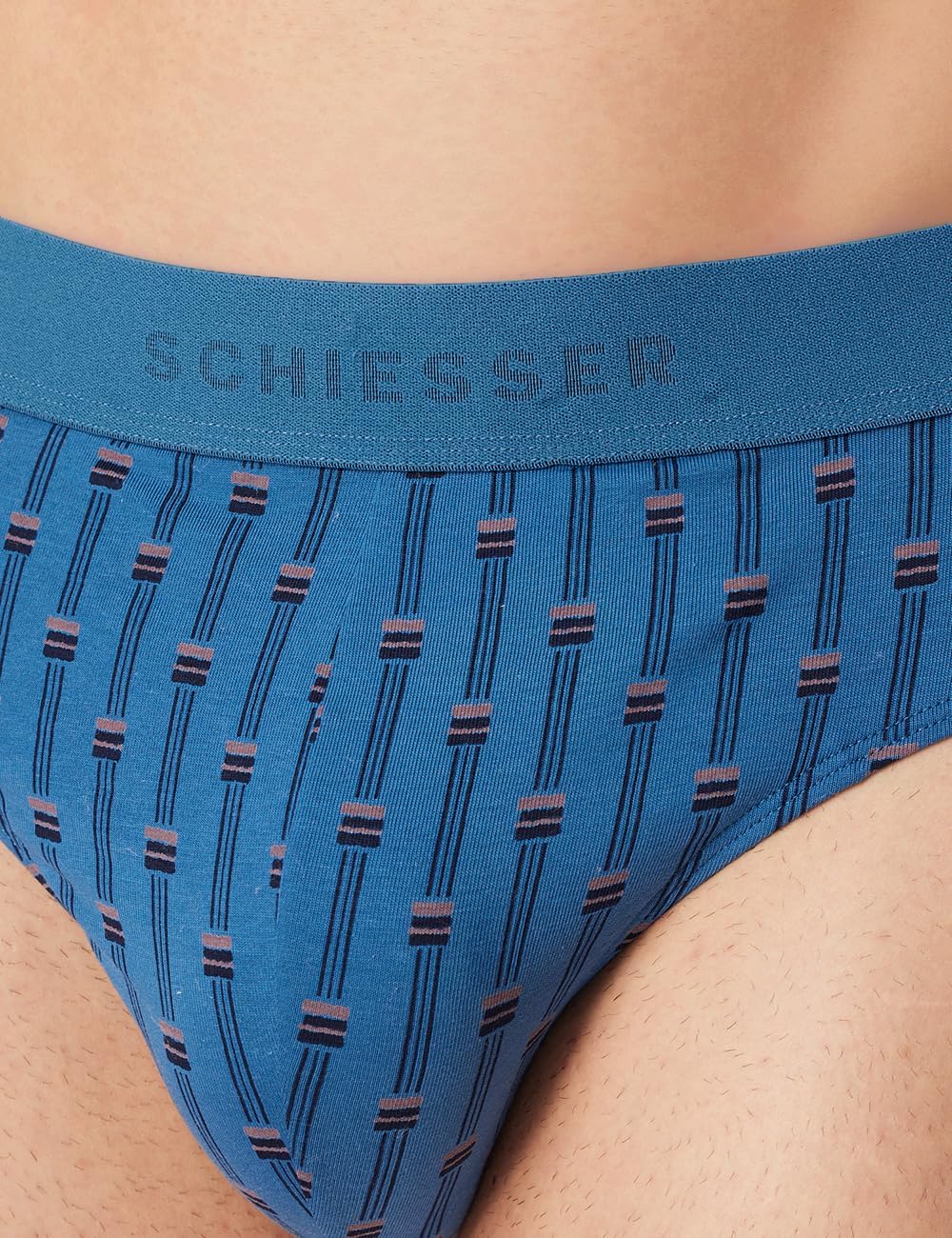 Schiesser Herren 3 PACK Slips Bio Baumwolle Multipack - 95/5 Organic 4 Sortiert 12_180196, 4 Sortier