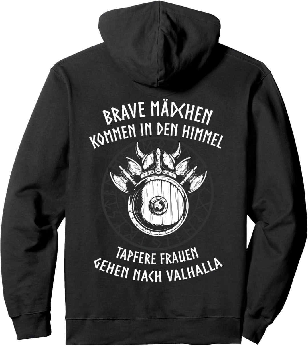 Schildmaid, Tapfere Frauen Gehen Nach Valhalla, Wikinger Pullover Hoodie