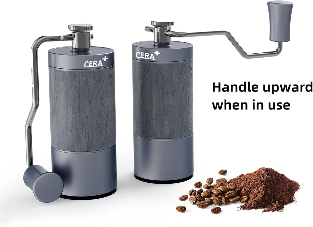 manuelle Kaffeebohnenmühle, professionelle kleine kaffeemühle manuell, mit 90 einstellbaren Einstell