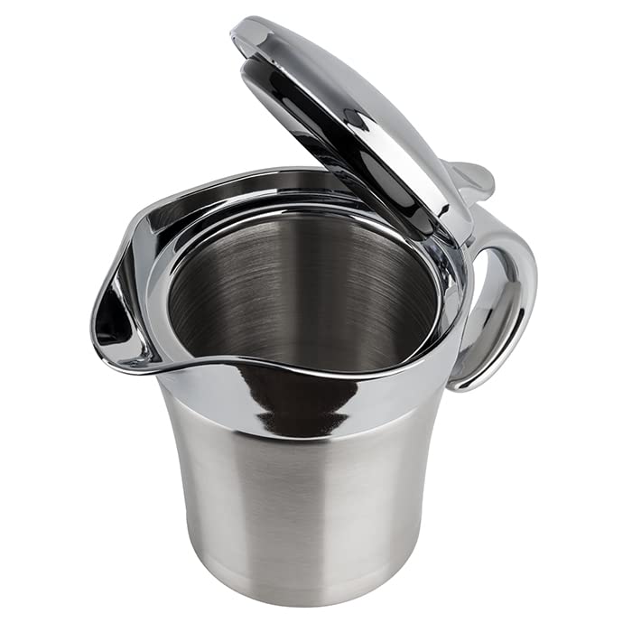 APS 40207 Doppelwandig isolierte Sauciere mit Klappdeckel, 19 x 12,5 x 13 cm, 0,4 ltr &amp; IBILI Saucie
