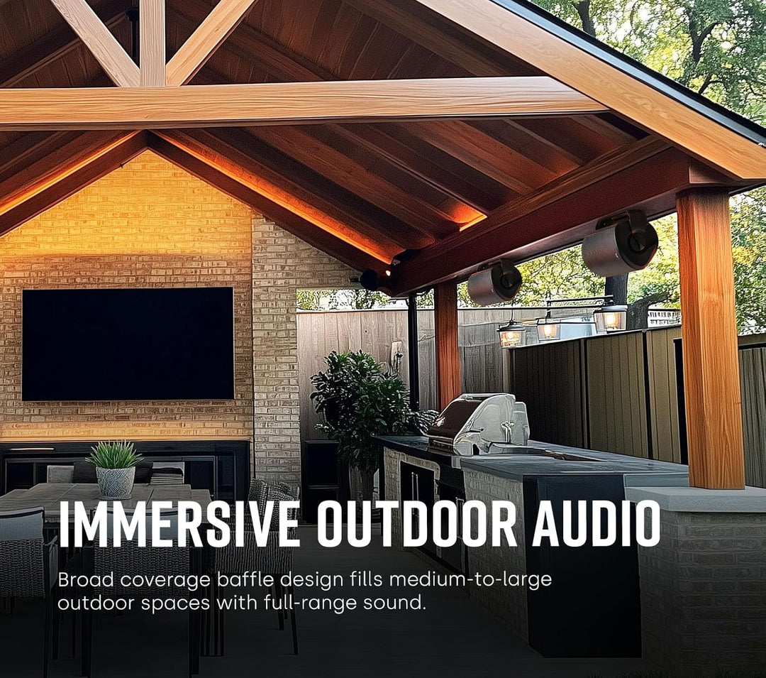 Polk Audio Atrium 8 SDI Aussen-Lautsprecher (125 W) schwarz, Schwarz