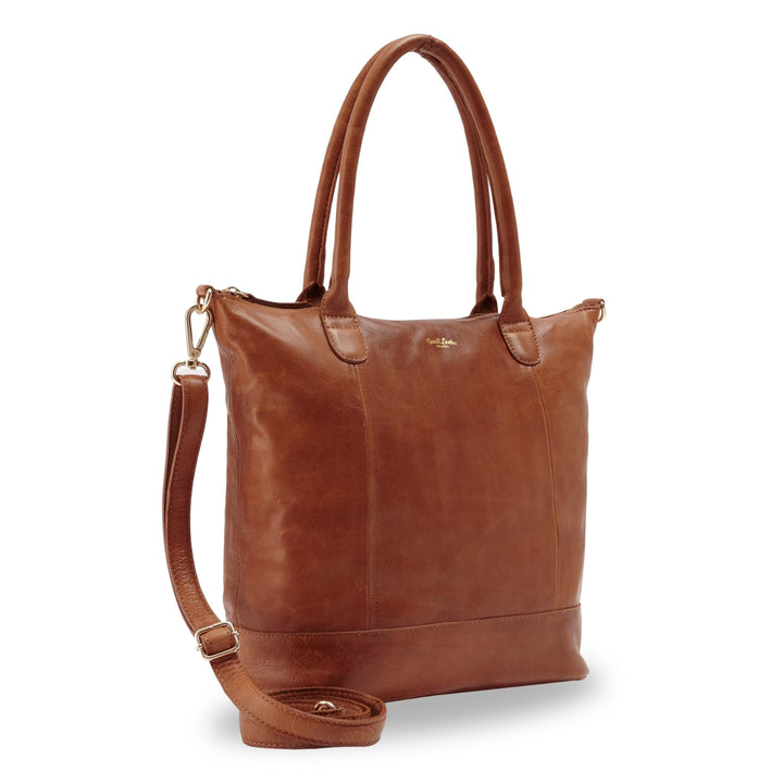 Gusti Shopper Leder - Mia Handtasche Damen Arbeitstasche Braun, Braun