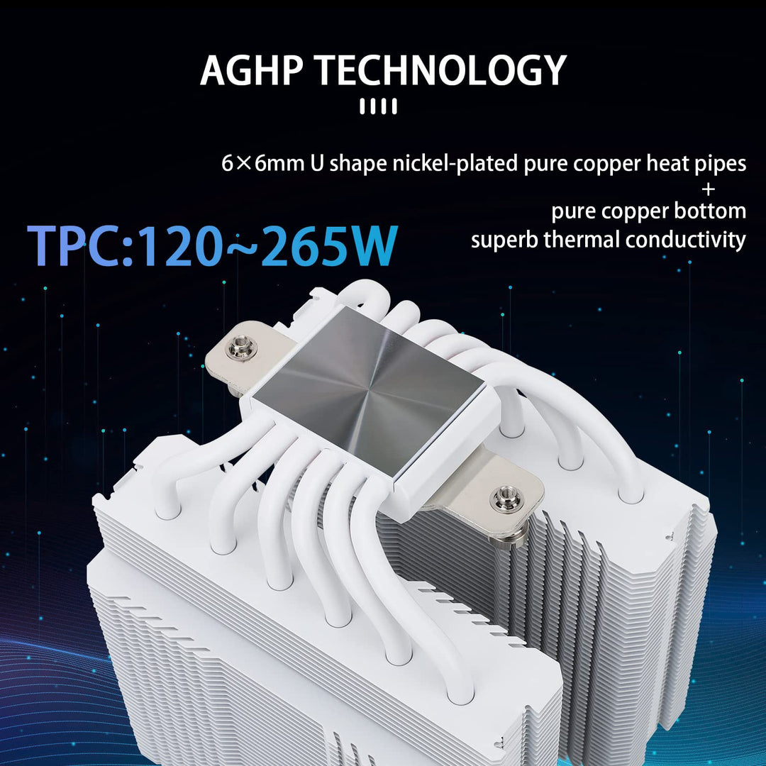 Thermalright Peerless Assassin 120 SE ARGB CPU-Luftkühler, 6 Heatpipes, Dual 120 mm TL-C12CW-S Lüfte