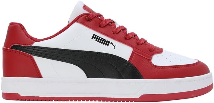 PUMA Unisex Caven 2.0 Sneaker 42 EU Club Red Puma White Puma Black, 42 EU Club Red Puma White Puma B