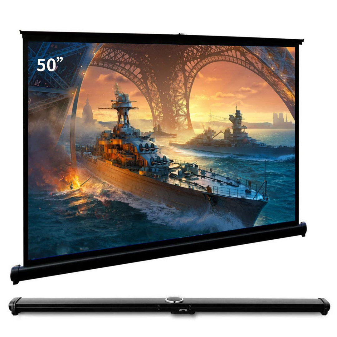Cocar 50"(Diagonale 40" x 30") Planlage Tragbare Projektionsleinwand für Mini/Professionelle LED/LCD