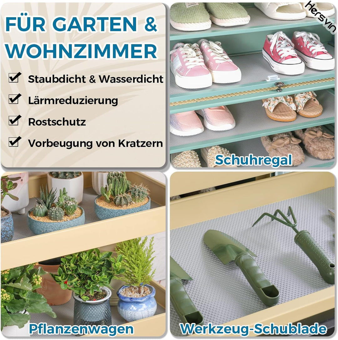 Hersvin Schubladenmatte (Übergrösse) 70cmx500cm Schrankpapier Schubladeneinlage Eva Wasserfest Nicht