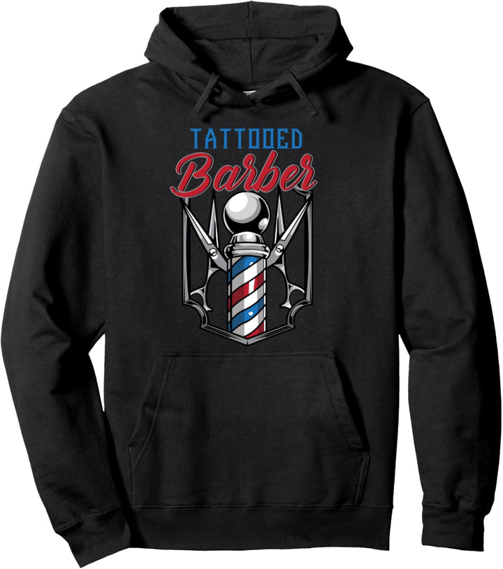 Tätowierte Friseur Friseursalon Hair Stylist Friseur Geschen Pullover Hoodie