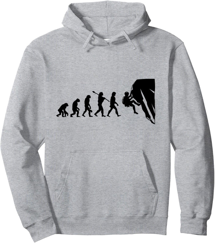 Klettern Boulder Climbing Evolution Freeclimbing Kletterer Pullover Hoodie