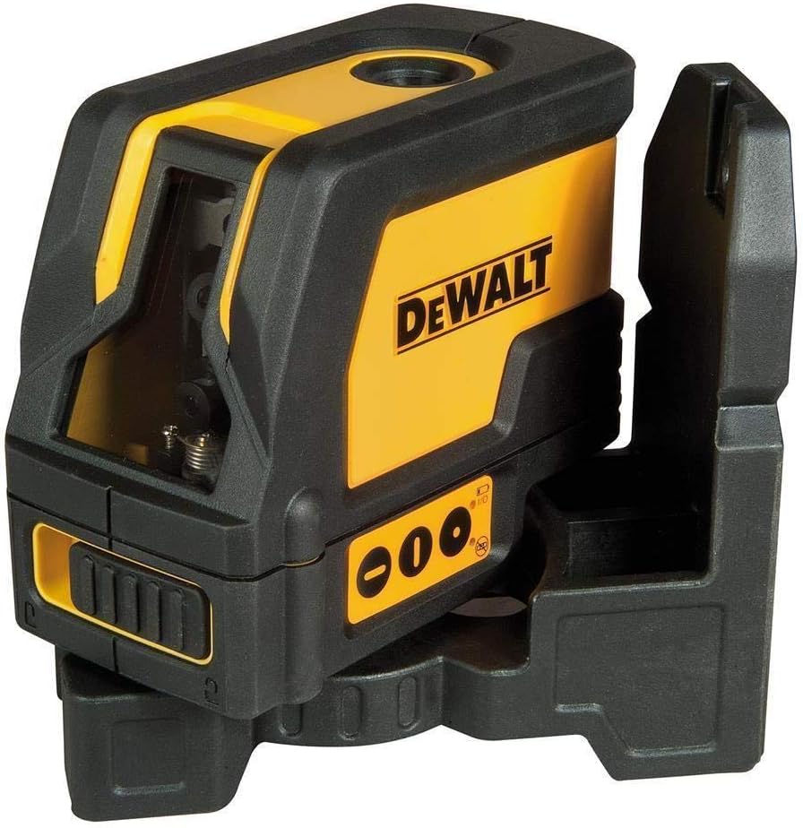 DEWALT Kreuzlinien-Laser mit 2 Lotpunkten (rote Laserdiode, selbstnivellierende, Pulsmodus, Laserkla