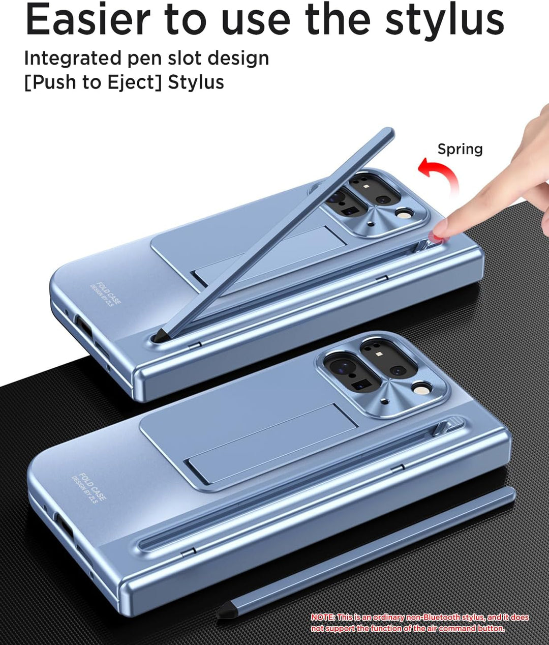 Miimall Kompatibel mit Google Pixel 10 Pro Fold Hülle mit Pen+Pen Slot, Ultra HD Displayschutzfolie