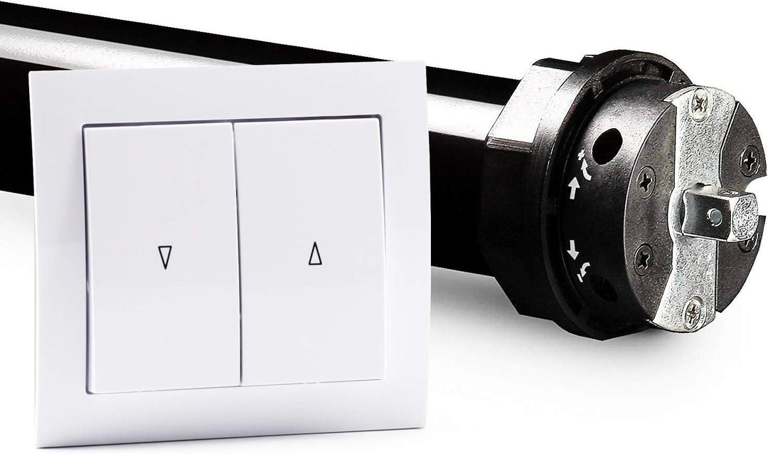 NOBILY *** Rolladen-Komplett-Set für 60mm (SW60) Achtkantwelle Maxi-Rolladenmotor 20Nm + Wippschalte