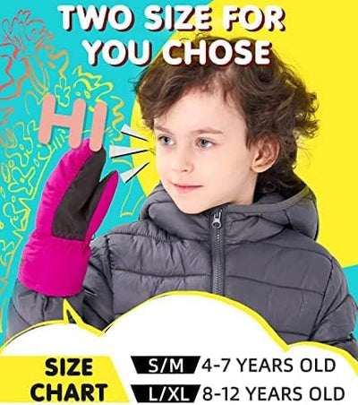 AROMA SEASON Beheizbare Handschuhe Kinder Baby mit Akku | Beheizte Kinderhandschuhe Fäustlinge für K