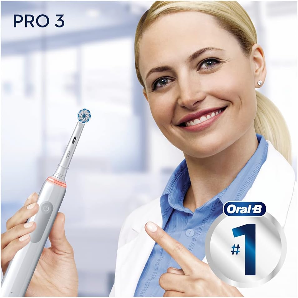 Oral-B PRO 3 3000 Sensitive Clean Elektrische Zahnbürste/Electric Toothbrush, mit 3 Putzmodi inkl. S