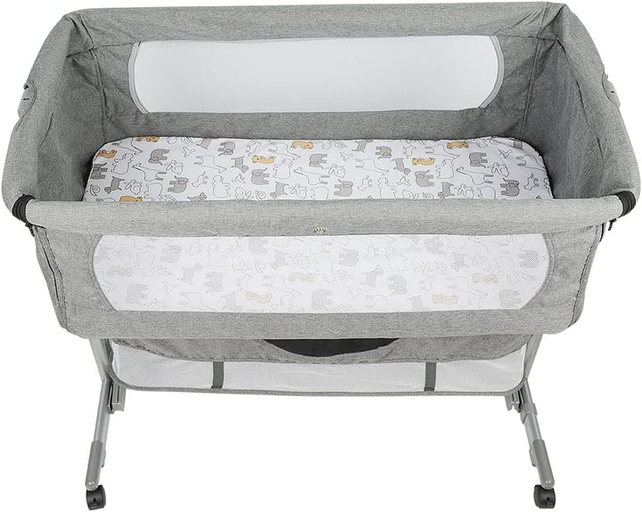 Babywiege, faltbar, tragbar, für Reisen, mit Moskitonetz, 3-in-1, höhenverstellbar + mit Matratze un