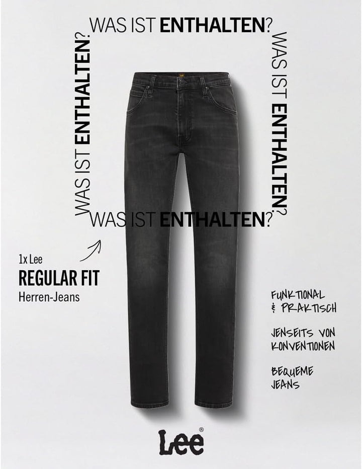 Lee Herren Daren Zip Fly Asphalt Rocker Jeans 28W / 32L Asphalt Rocker, 28W / 32L Asphalt Rocker