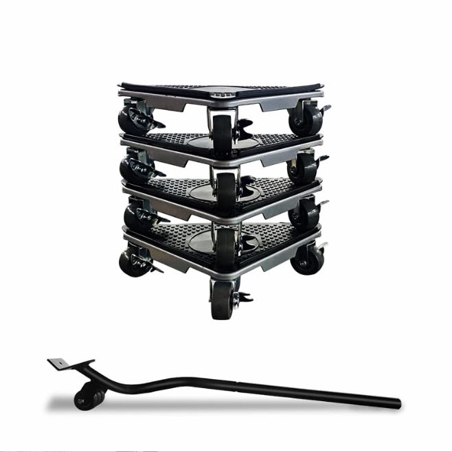 BYM Möbel Transportroller Set, Tragkraft 1200 KG, Möbeltransport Set mit Möbelroller, Umzugshelfer m
