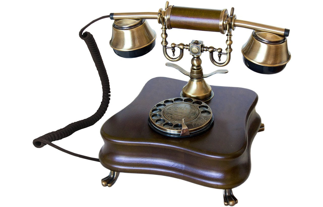 Opis 1921 Cable - Modell B - Retro Telefon/Altes Telefon mit Wählscheibe/Festnetztelefon Retro/Antik