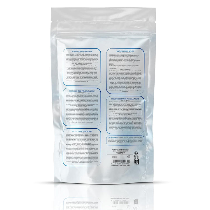 Dermawax 800 Gramm Azure Vegan Waxing Perlen zur Haarentfernung Intimbereich Bikinizone Achseln Rück