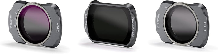 Tilta Pocket 3 Basis-Filter-Kit, 3er-Pack Magnetische Polarisationsfilter/Black Mist 1/4/VND2-32 Fil