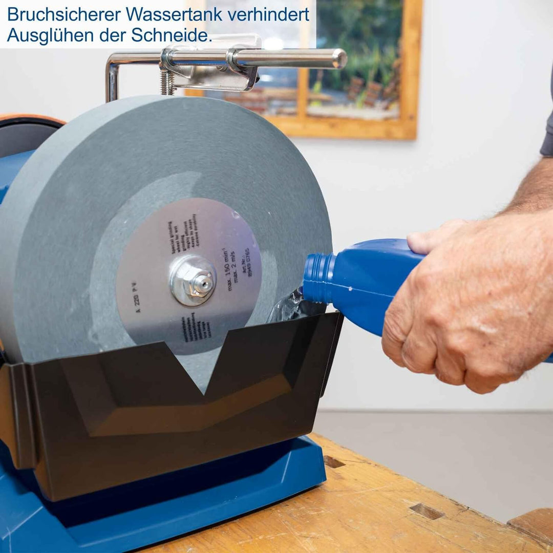 Scheppach Nass-Schleifsystem TIGER5000S inkl. Homekit | 150W Induktionsmotor | Schleifstein aus Edel