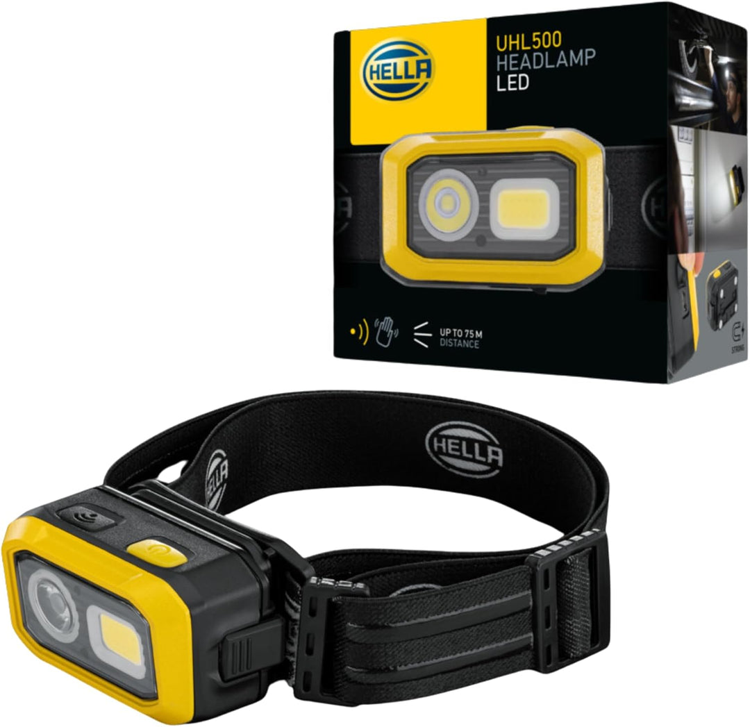 HELLA - LED-Handleuchte UHL500 - mit Magnet - 2XM 359 002-001 USB-Stirnlampe, USB-Stirnlampe